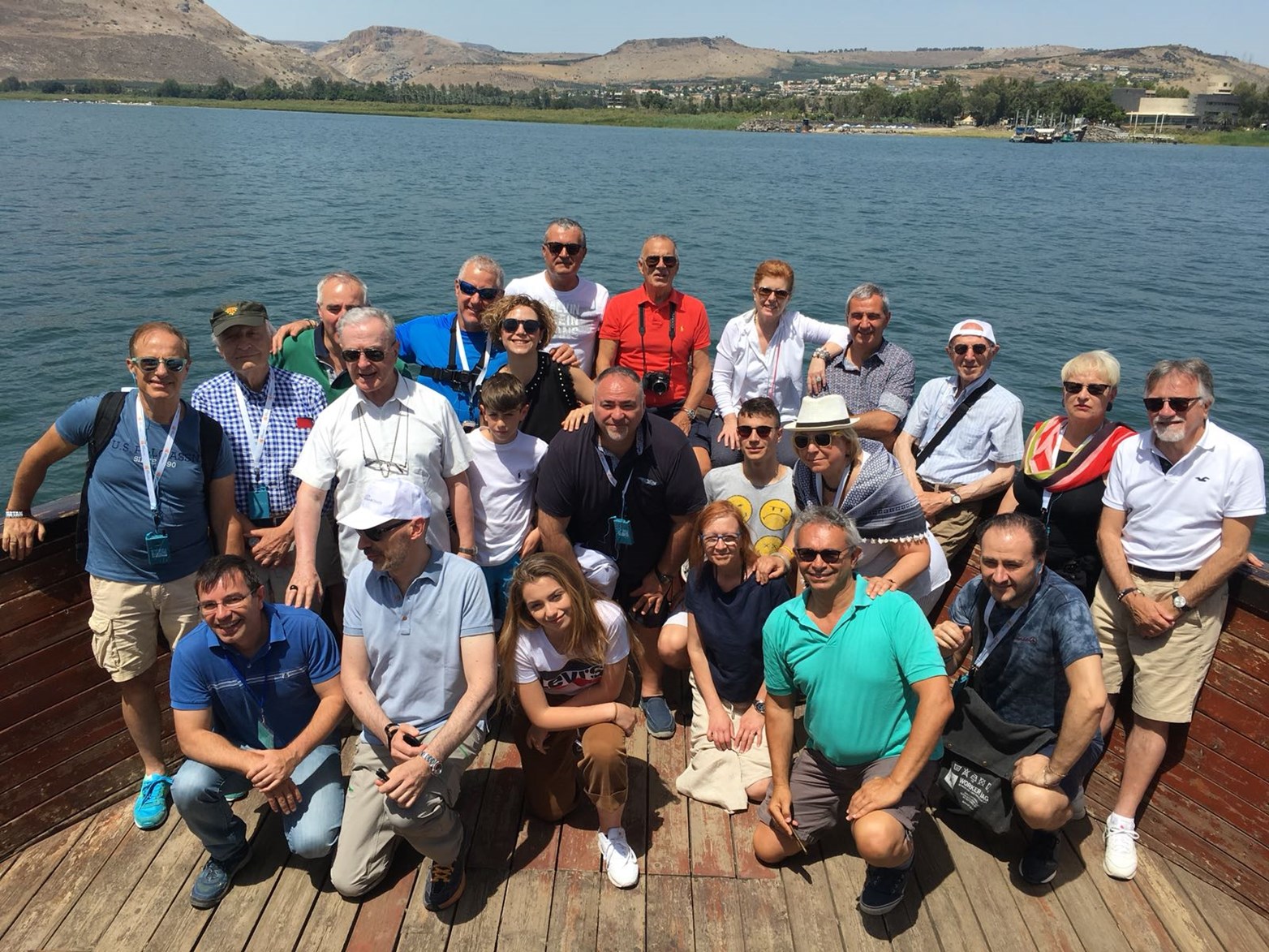 Giornalisti al lago di tiberiade