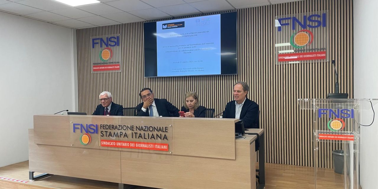 Osservatorio sul giornalismo, presentata la nuova edizione: online il questionario 