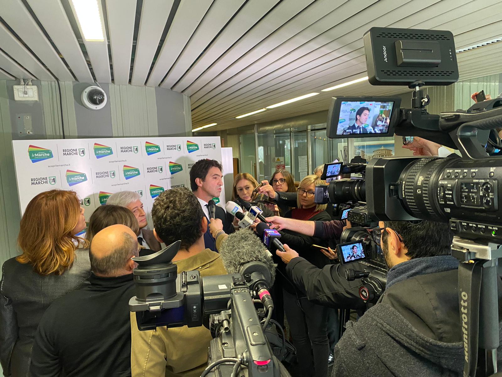 Conferenza stampa annuale del presidente Acquaroli promossa dall’Ordine dei giornalisti delle Marche Conferenza stampa annuale del presidente Acquaroli promossa dall’Ordine dei giornalisti delle Marche